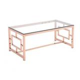 Golden color stainless coffee table