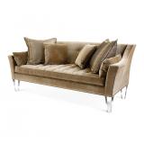 graceful and exquisite sofa with crystal legs