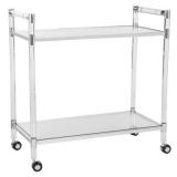 Acrylic trolley with round legs