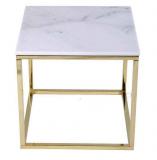 Metal Base with marble top side table