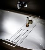 Clear acrylic shelf for bath and kitchen